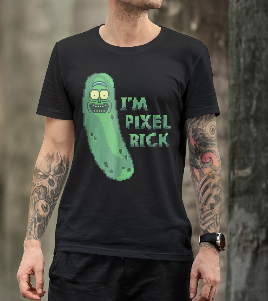 Mademark X Rick And Morty I'm Pixel Rick Pickle T-Shirt