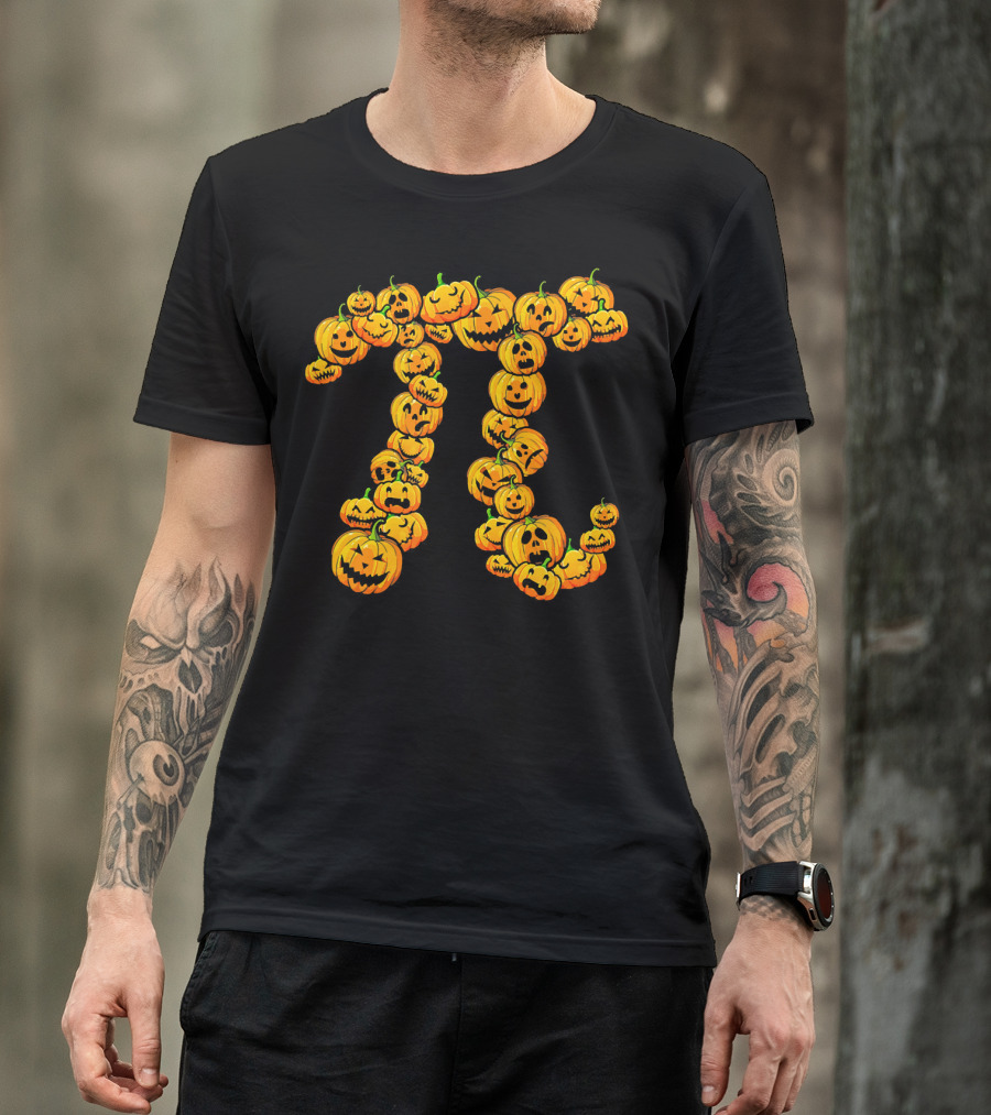 Pumpkin Pi Pie Thanksgiving Dessert Math Jack-O'-Lanterns T-Shirt