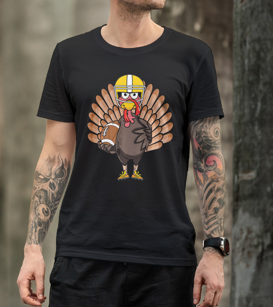 Thanksgiving Turkey Bowl Football Turkey T-Shirt