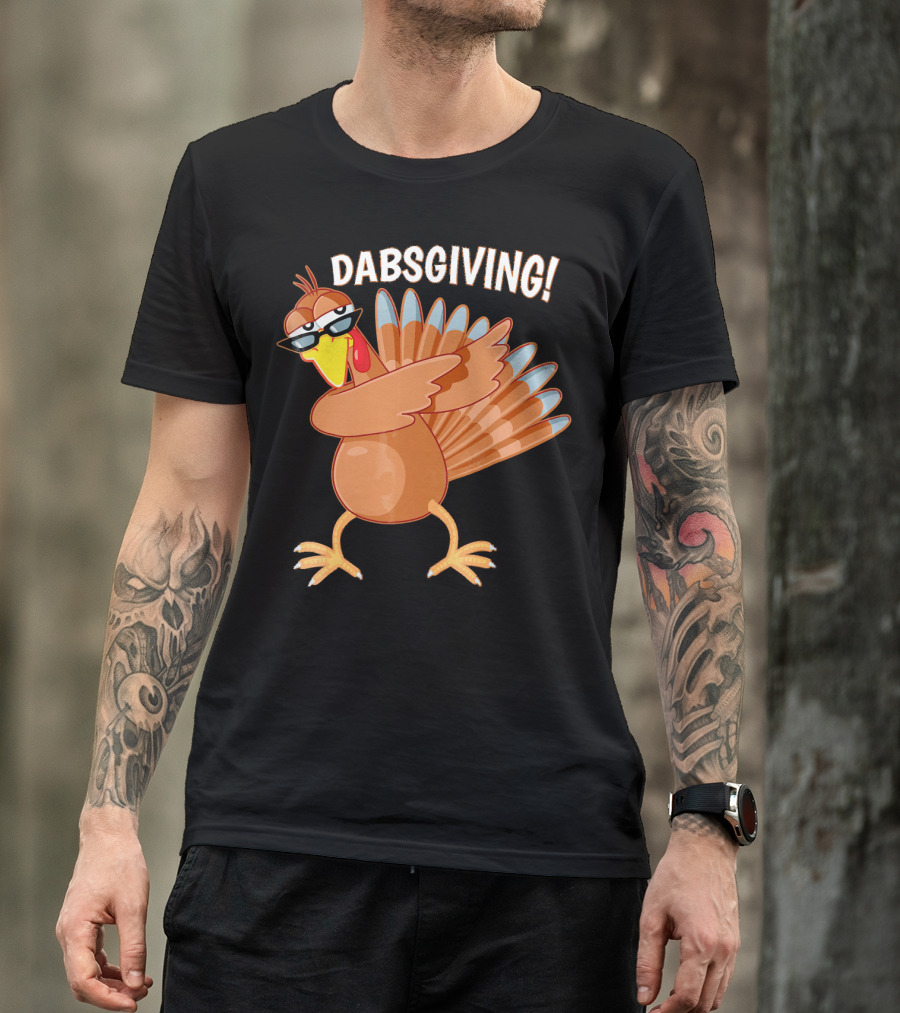 Dabsgiving Funny Dabbing Turkey Thanksgiving Dabs T-Shirt