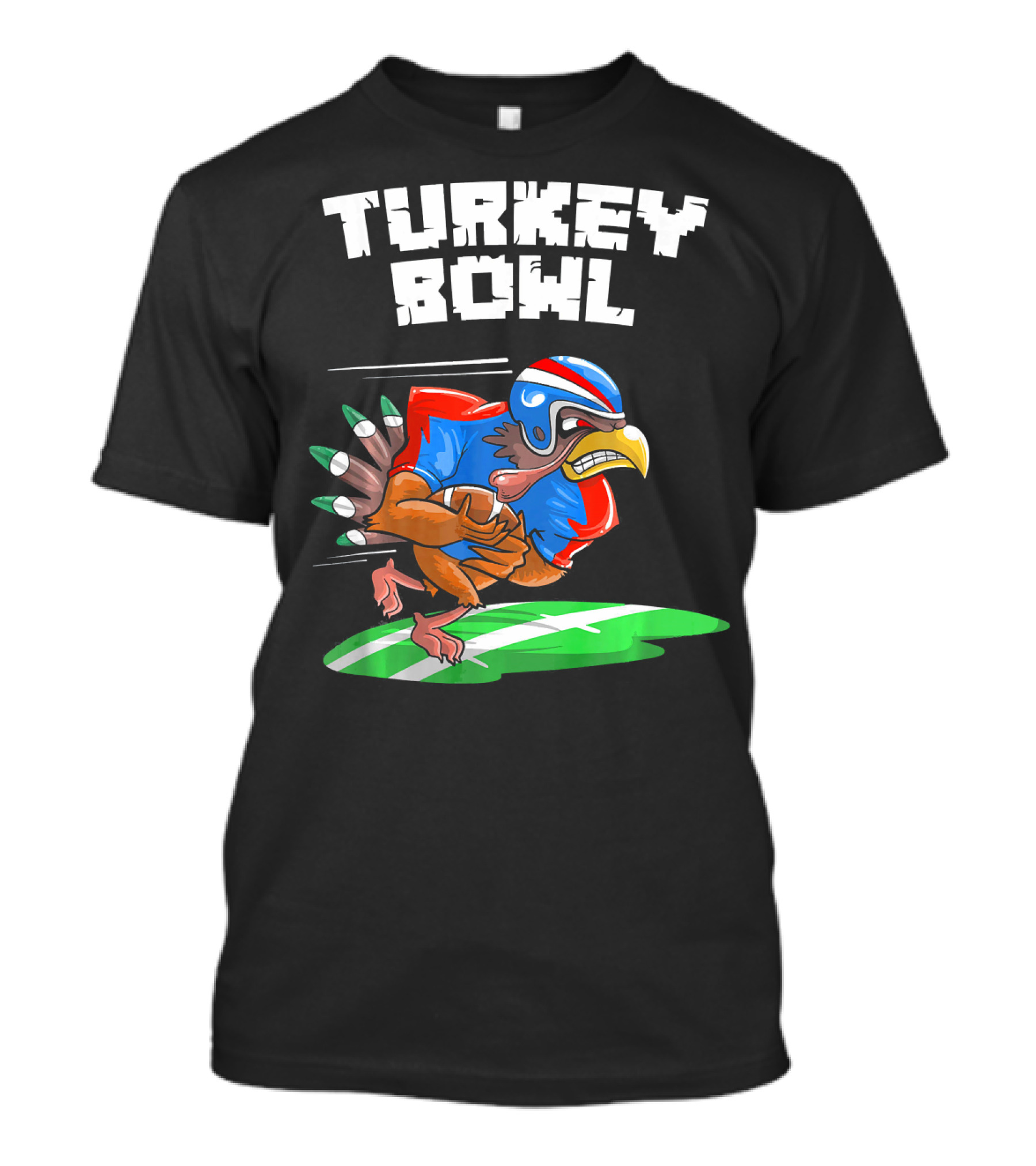 Turkey Bowl Funny Thanksgiving Football Turkey T-Shirt