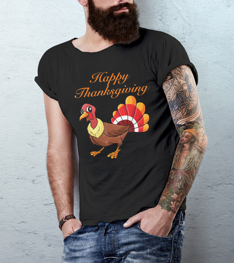 Happy Thanksgiving Turkey Celebration Day T-Shirt