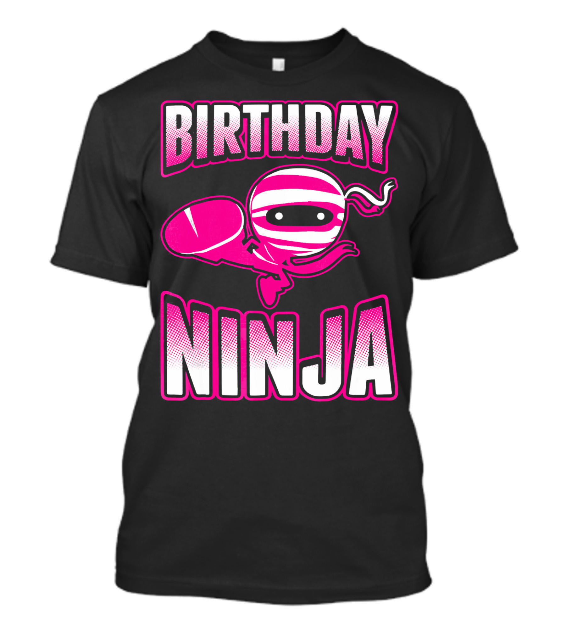 Birthday Ninja Pink Ninja Japa T-Shirt
