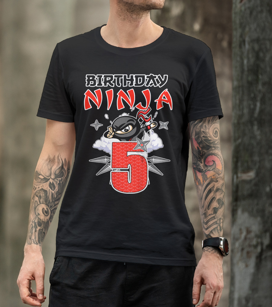 Birthday Ninja 5th T-Shirt