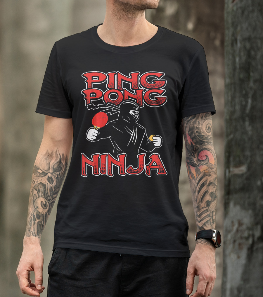 Ping Pong Ninja Funny Ping Pong T-Shirt