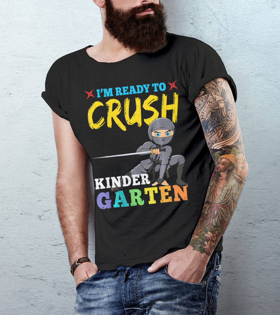 I'm Ready To Crush Kindergarten Ninja Girls T-Shirt