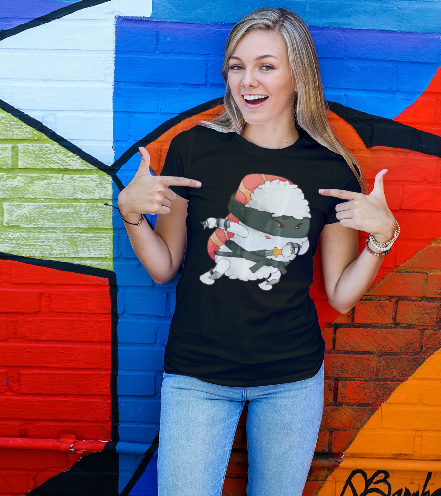 Funny Cute Sushi Ninja Maki Lover Japan T-Shirt