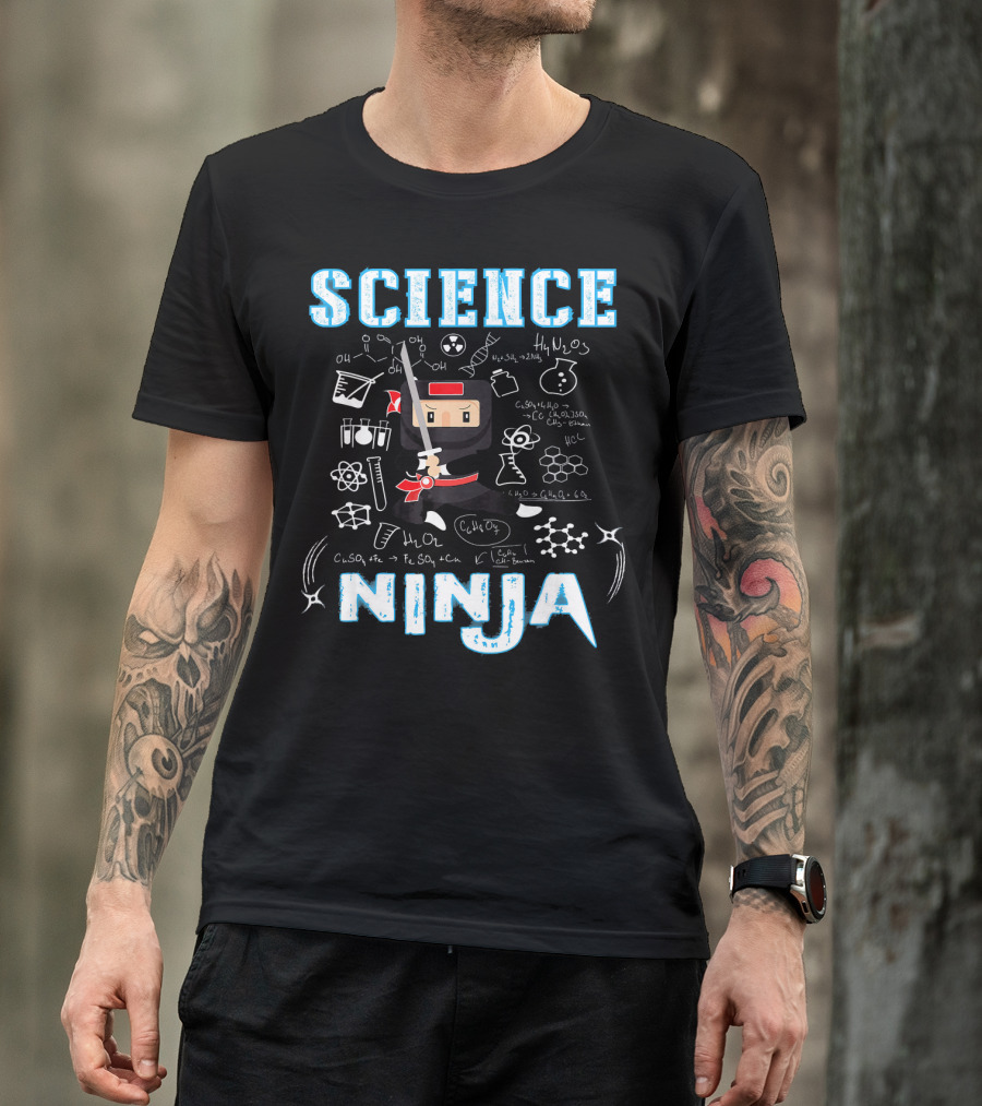 Science Ninja Chemistry Adventures Cool Science T-Shirt