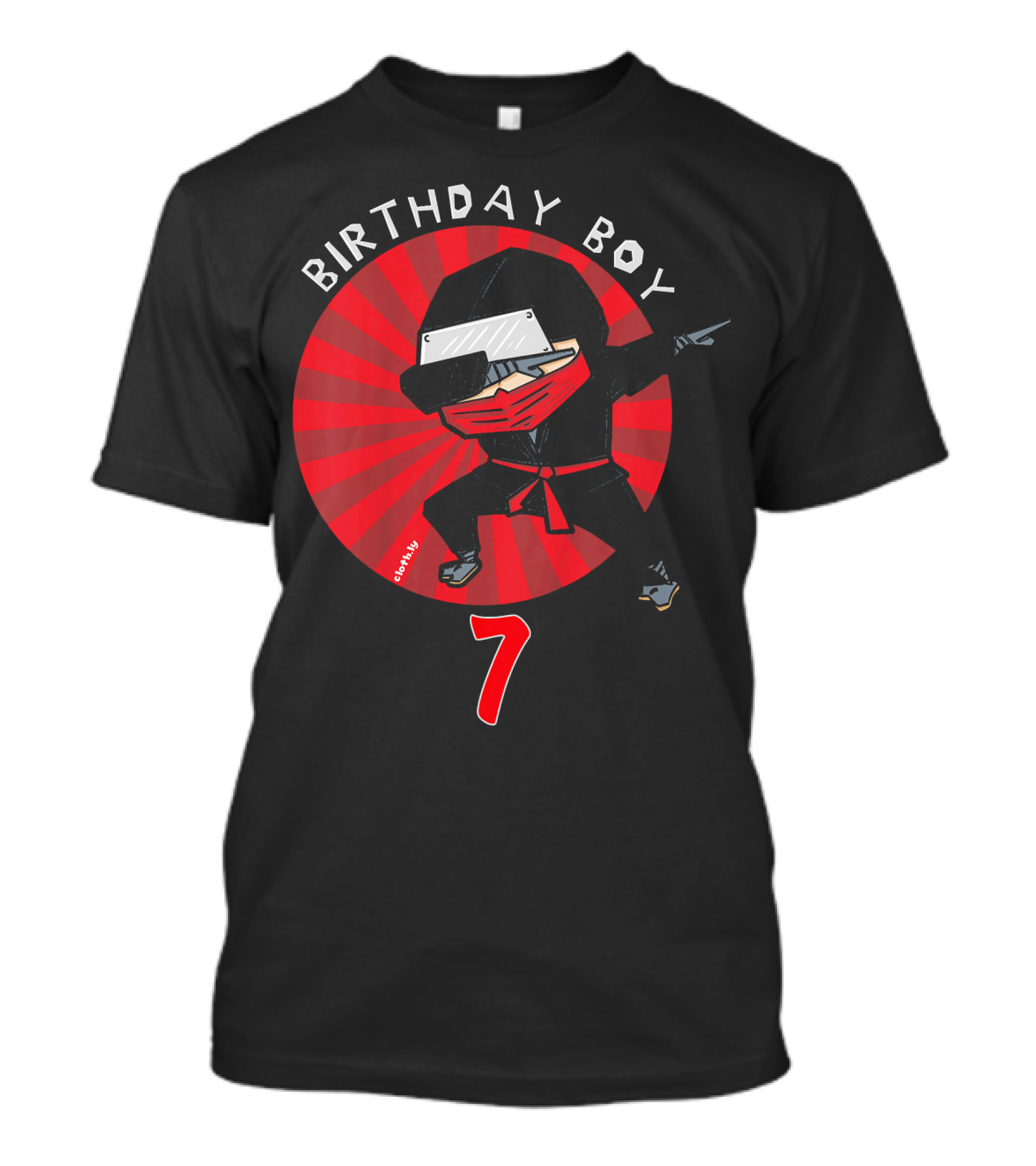 Birthday Boy 7 Ninja T-Shirt