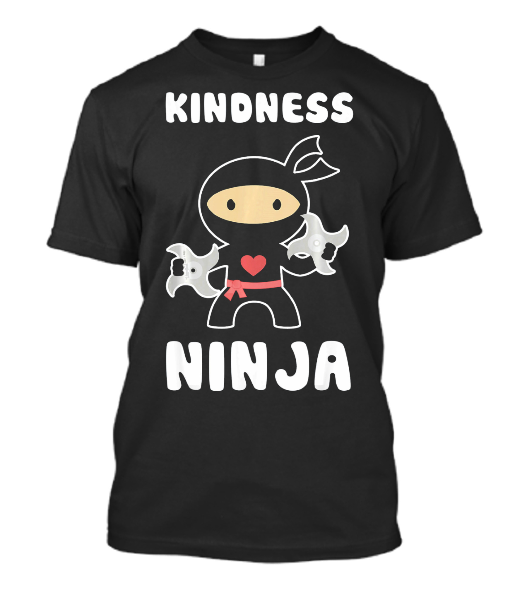 Kindness Ninja Anti Bullying Choose Kind Heart T-Shirt