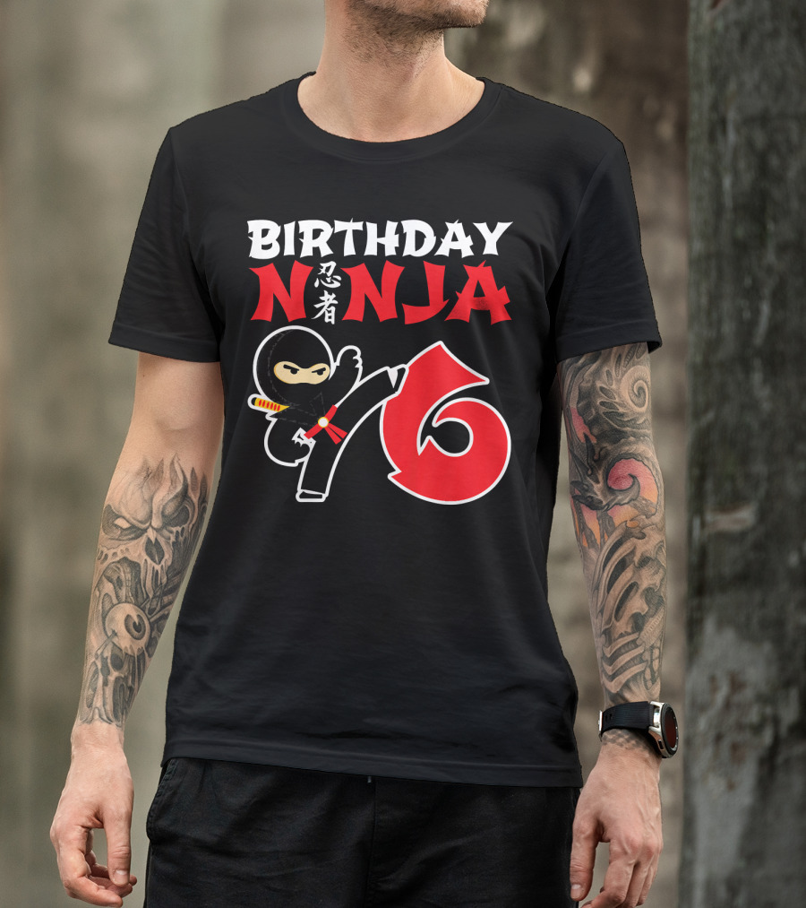 Birthday Ninja 6 Year Old T-Shirt