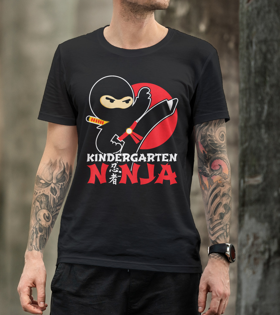 Kindergarten Ninja First Day Of School T-Shirt