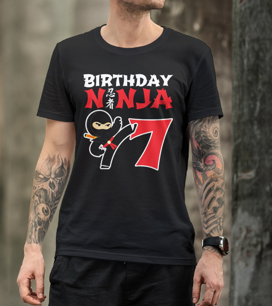 Birthday Ninja 7 Year Old T-Shirt