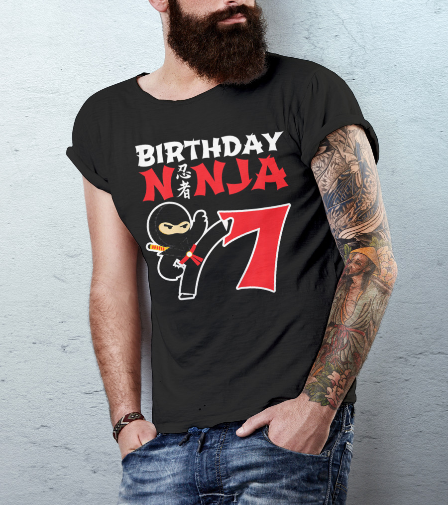 Birthday Ninja 7 Year Old T-Shirt