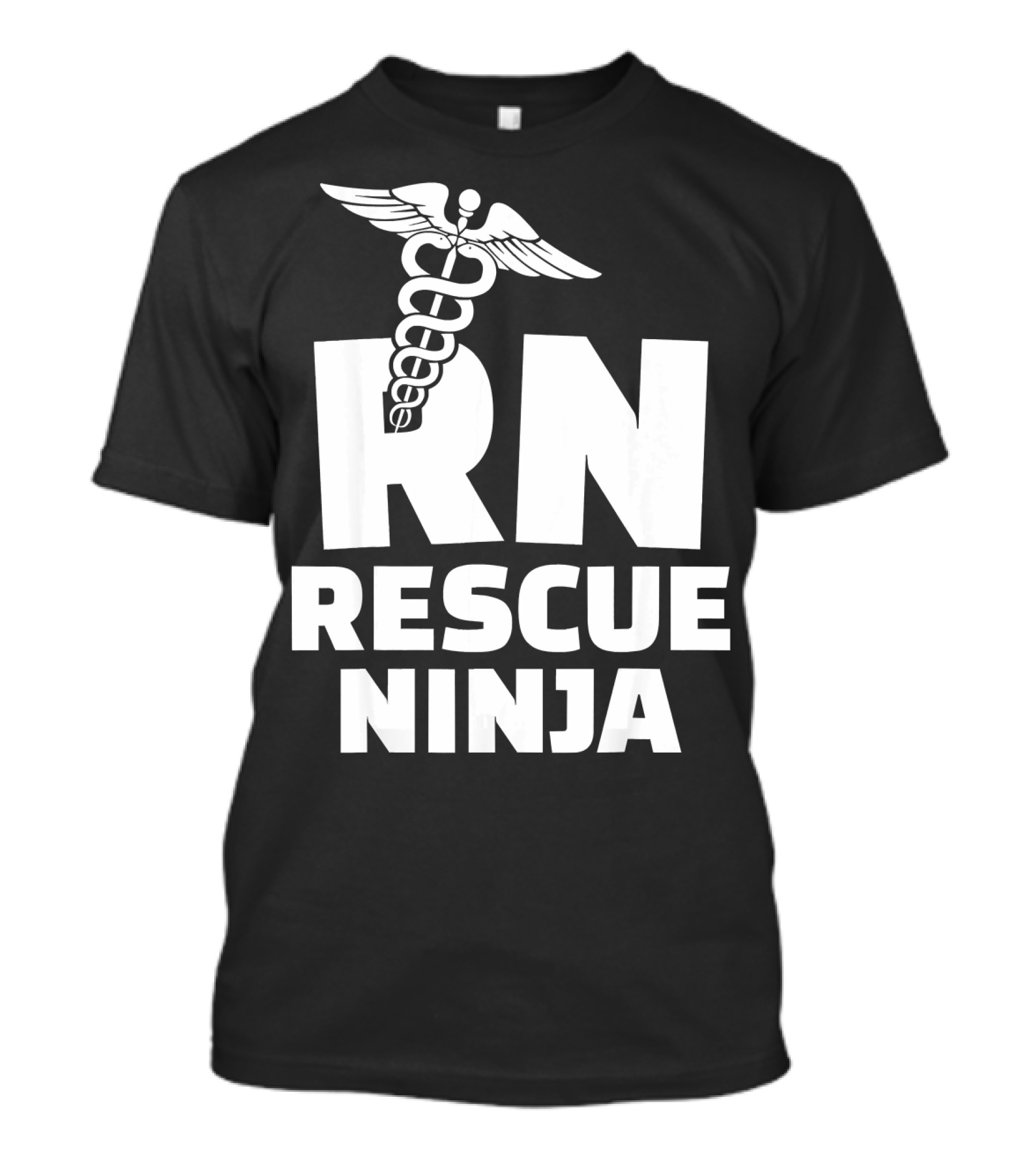 RN Rescue Ninja Nurses Caduceus T-Shirt