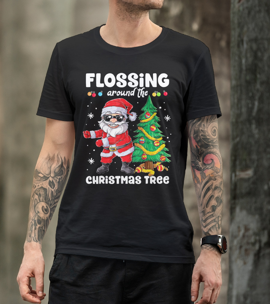 Flossing Around The Christmas Tree T-Shirt