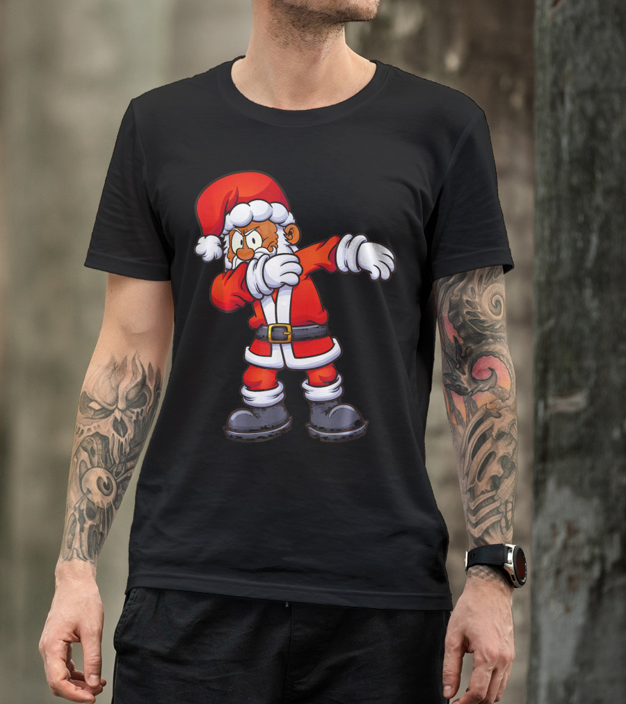 Dabbing Santa Claus In Traditional Red Suit T-Shirt