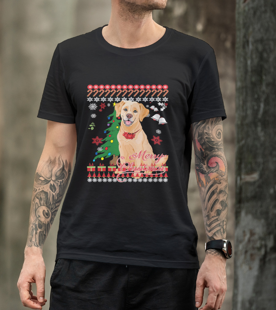 Merry Christmas Labrador Ugly T-Shirt