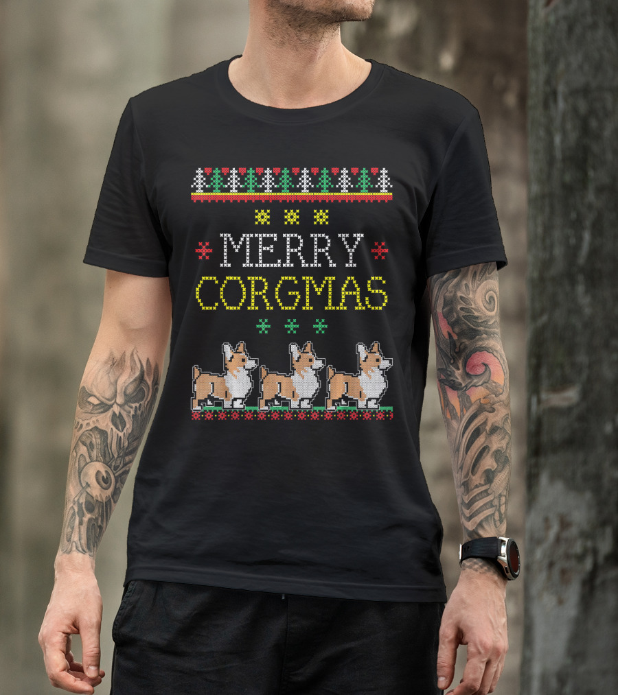 Merry Corgmas Corgi Pet Dog Christmas T-Shirt