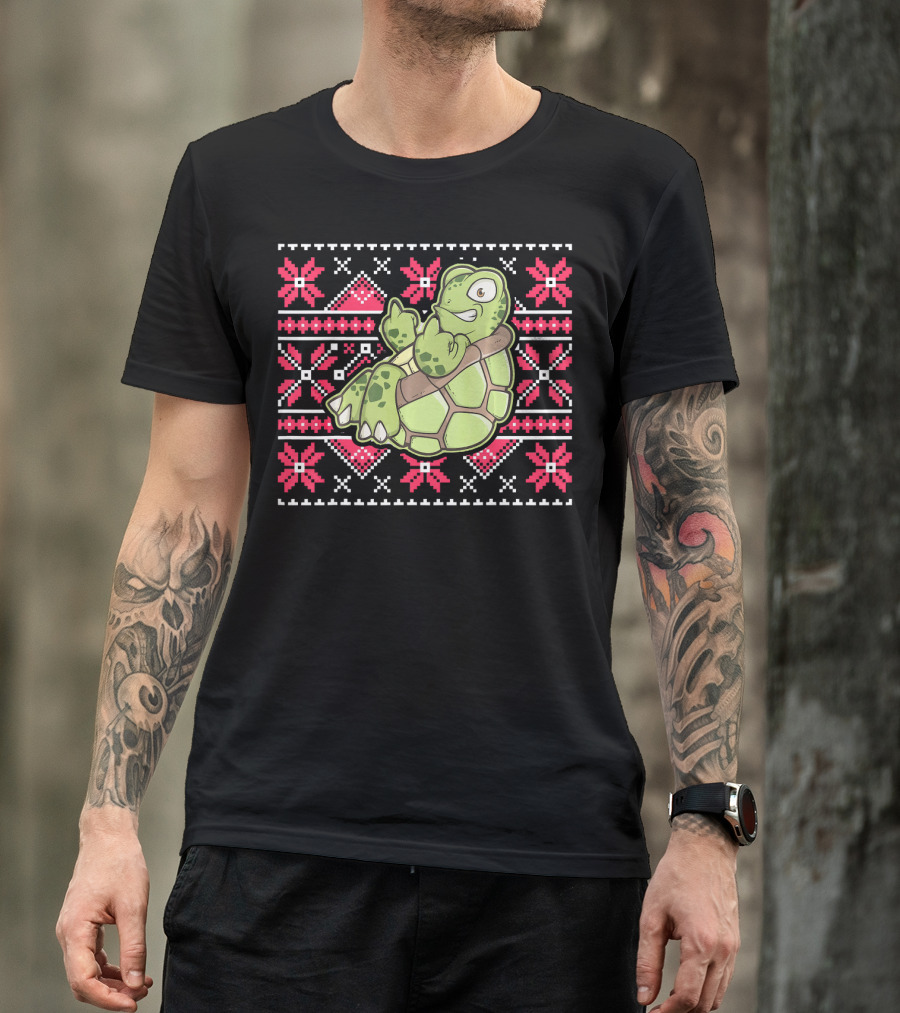 Ugly Christmas Turtle T-Shirt
