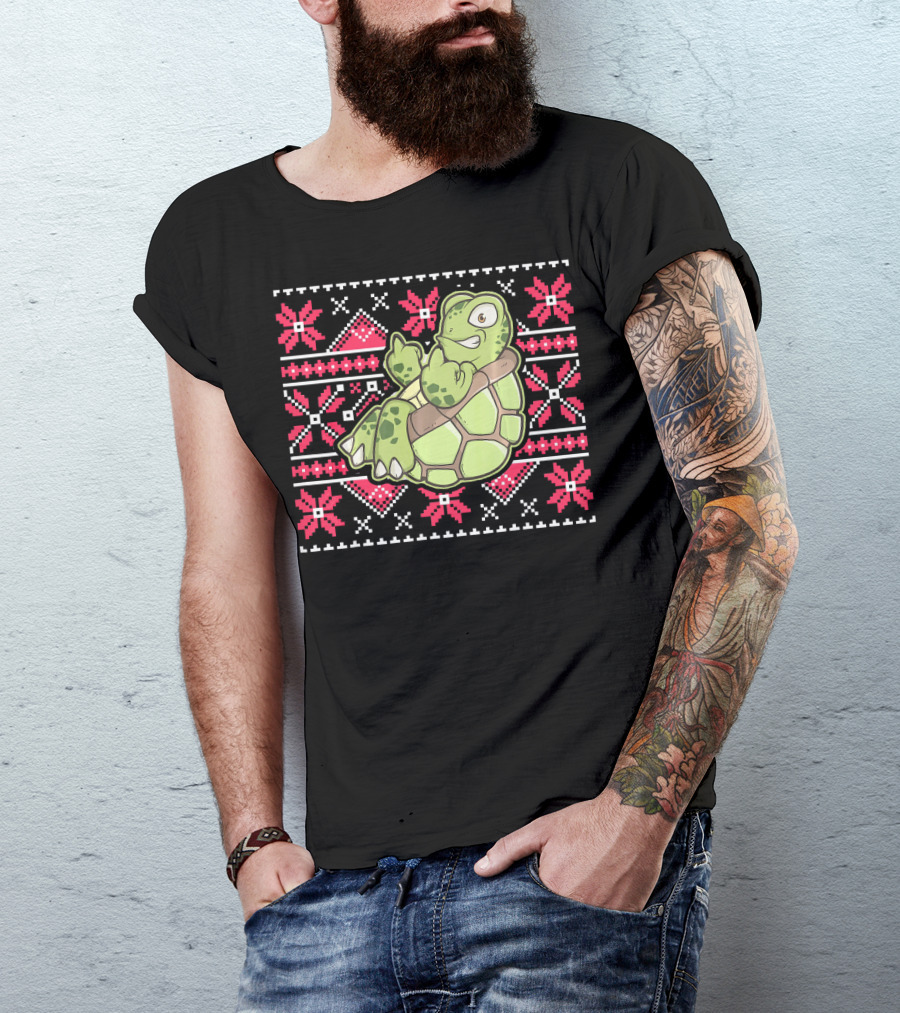 Ugly Christmas Turtle T-Shirt