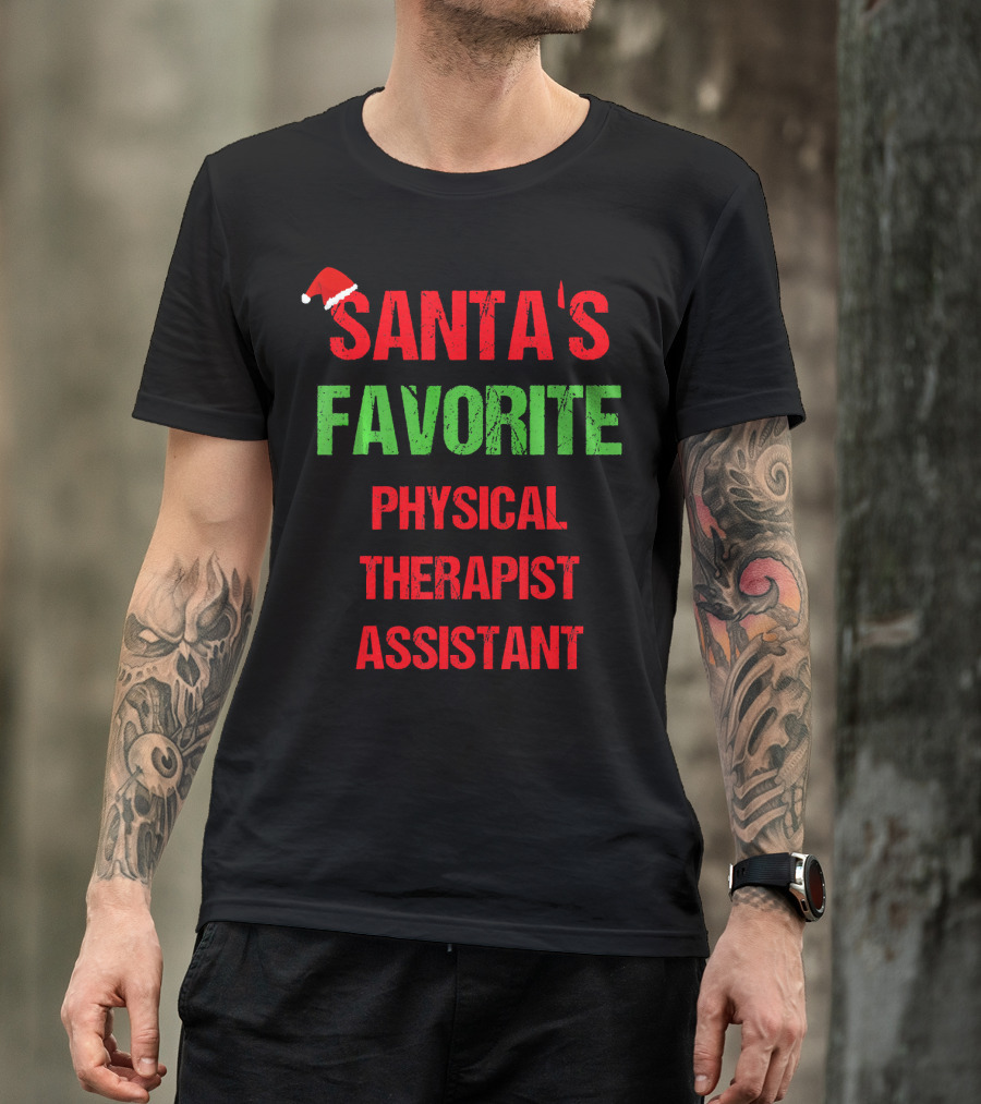 Santa's Favorite Physical Therapist Assistant T-Shirt