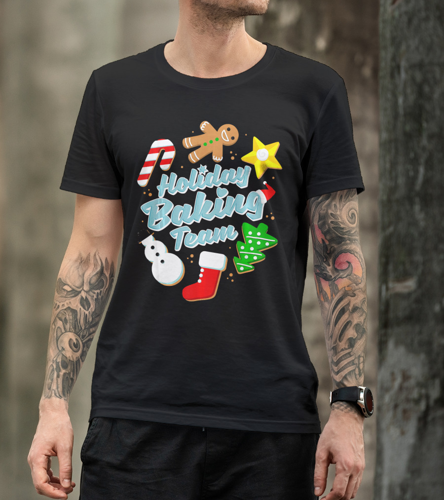 Holiday Baking Team Ugly Christmas Funny Baker T-Shirt