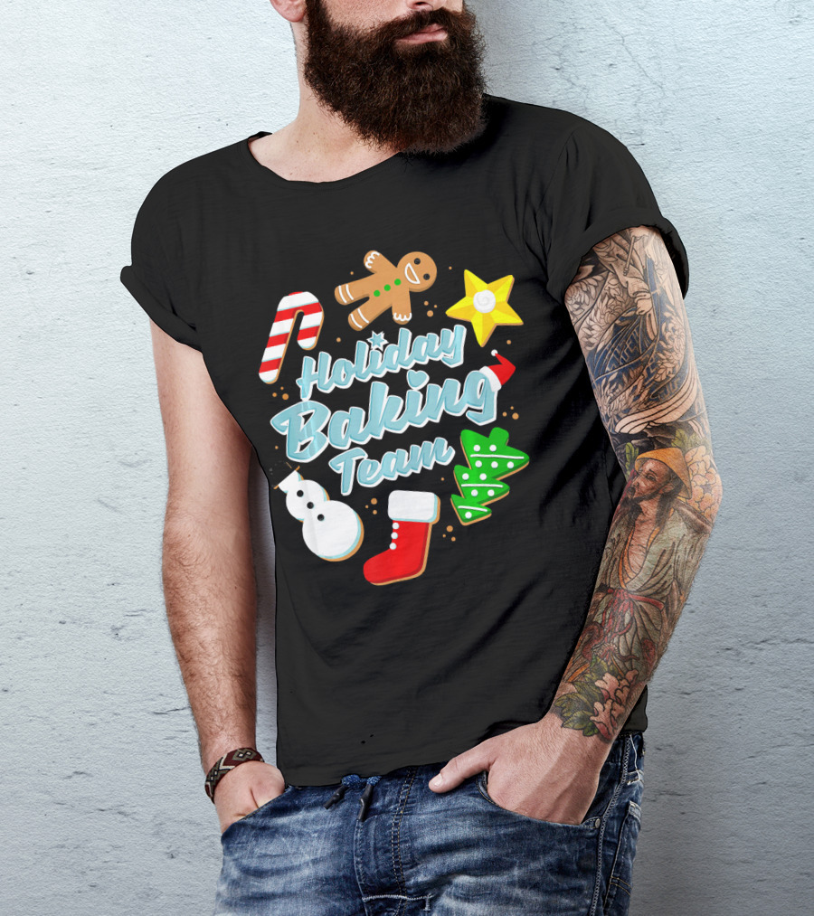 Holiday Baking Team Ugly Christmas Funny Baker T-Shirt