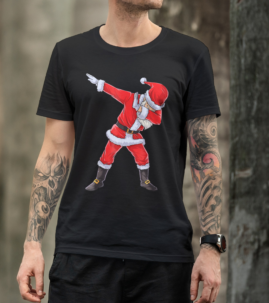 Dabbing Santa Christmas Dance Pose T-Shirt