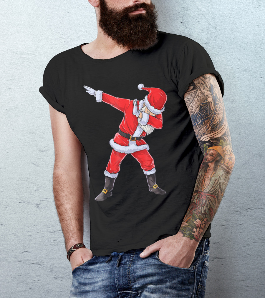 Dabbing Santa Christmas Dance Pose T-Shirt