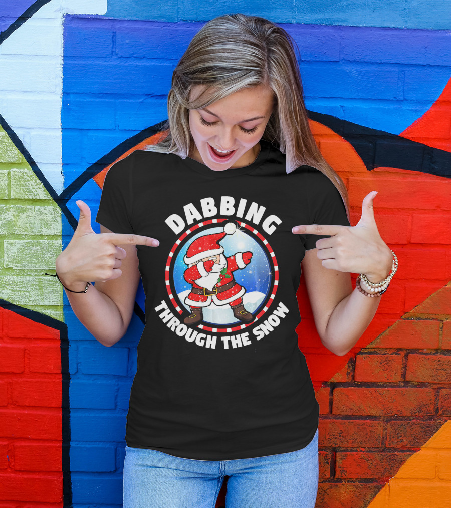 Dabbing Through The Snow Dab Santa T-Shirt