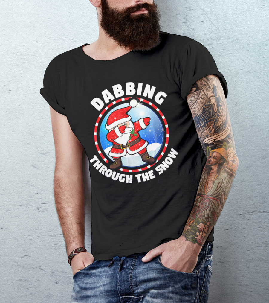 Dabbing Through The Snow Dab Santa T-Shirt