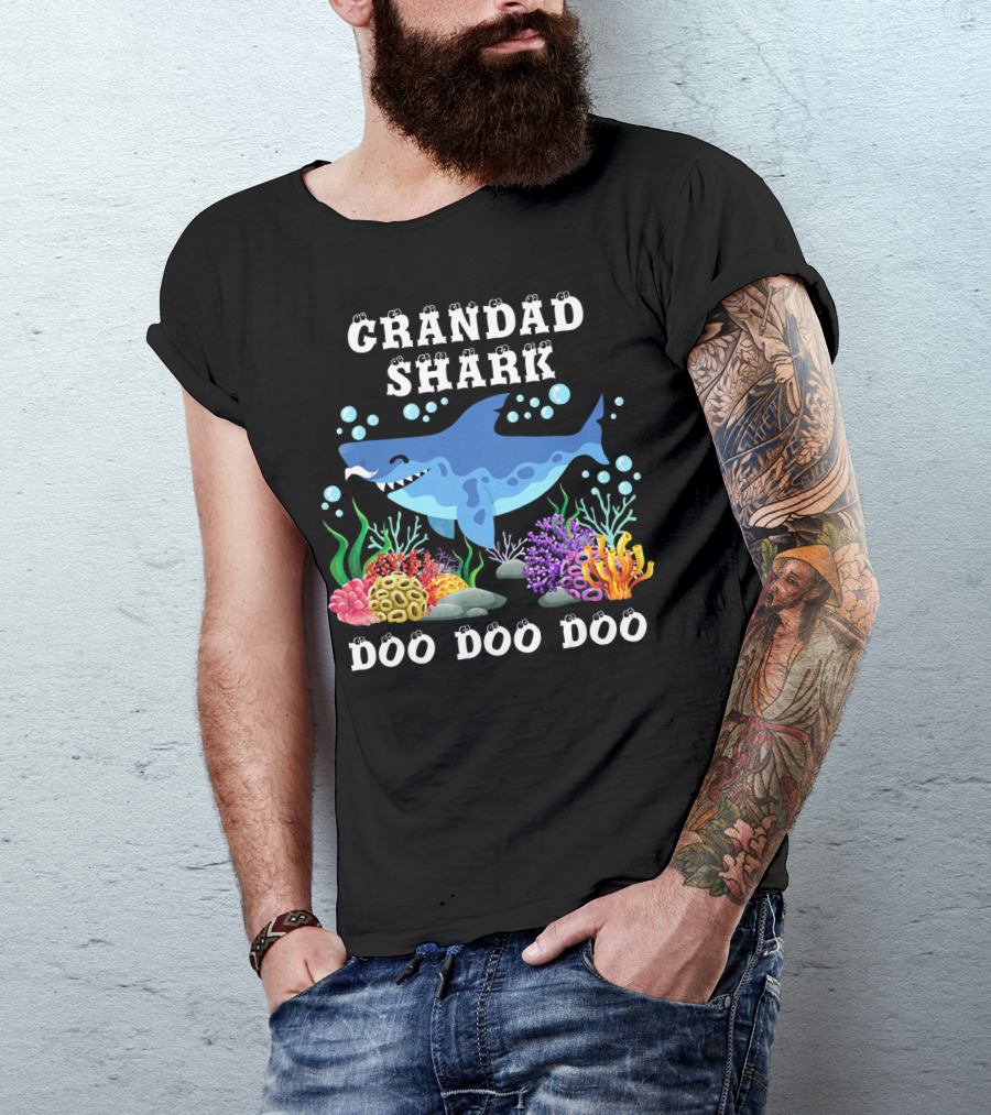 Grandad Shark Doo Doo Doo T-Shirt