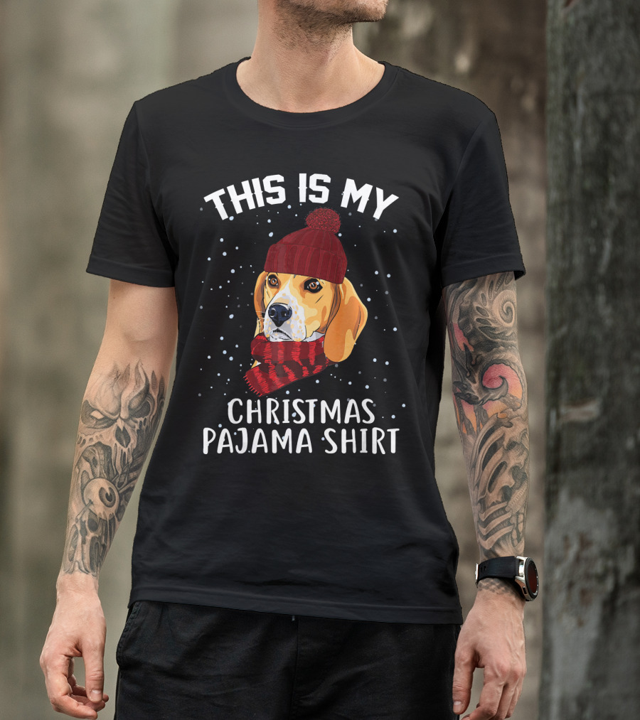 This Is My Beagle Christmas Pajama T-Shirt