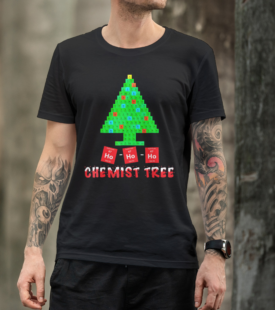 Chemist Tree Ho Ho Ho Unique Chemistry T-Shirt