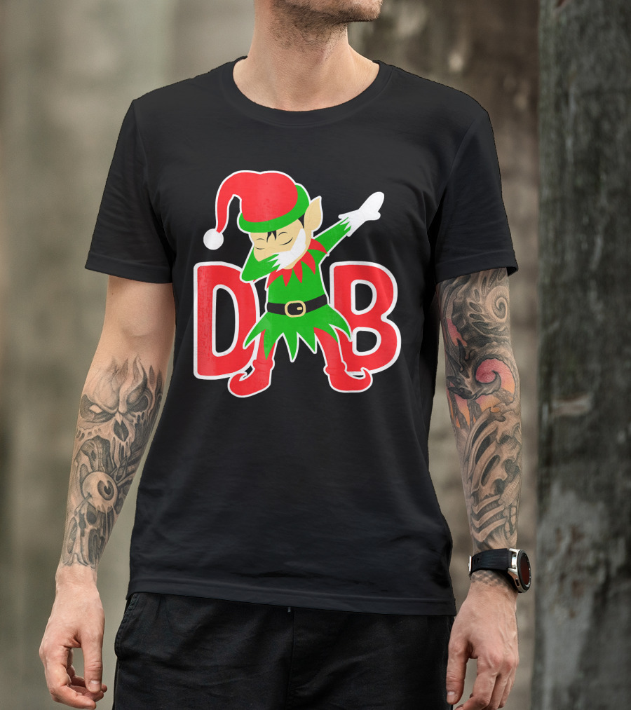 Dabbing Christmas Elf Cute Christmas Holidays T-Shirt