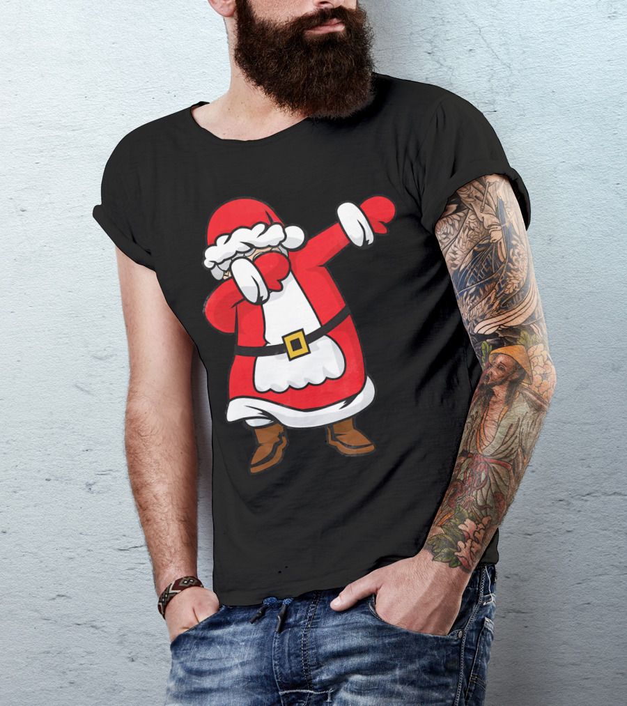 Mrs. Santa Claus Dabbing Christmas Fun T-Shirt