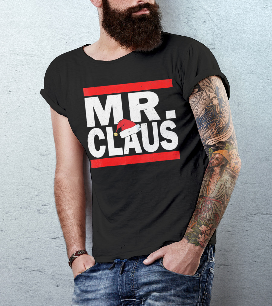 MR CLAUS Christmas Santa Hat T-Shirt