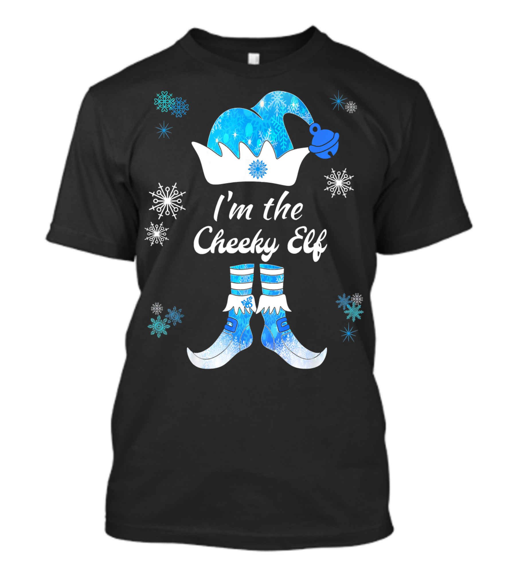I'm The Cheeky Elf Snowflakes Family Matching Group T-Shirt