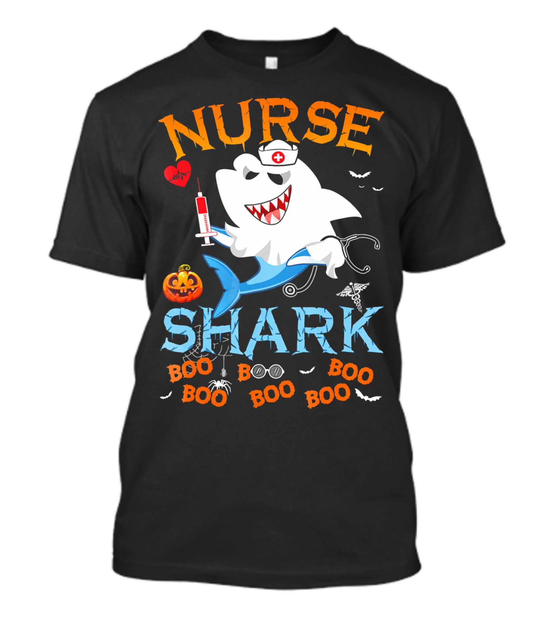 Nurse Shark Halloween Boo Scary Nurse Shark T-Shirt