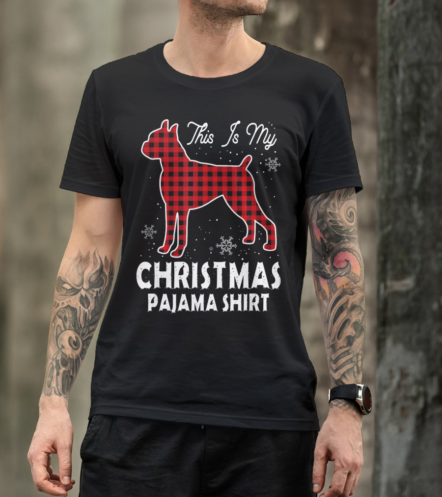 This Is My Christmas Boxer Dog Pajama T-Shirt