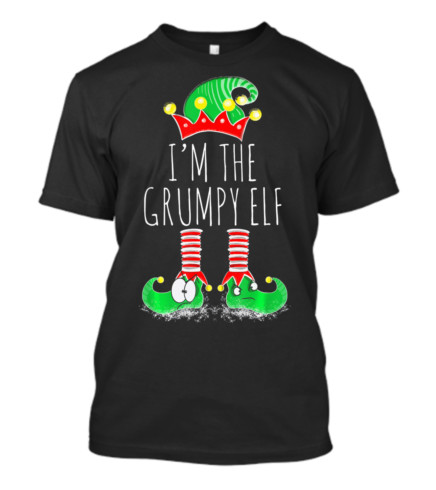 I'm The Grumpy Elf Christmas Elf Matching Family Me T-Shirt