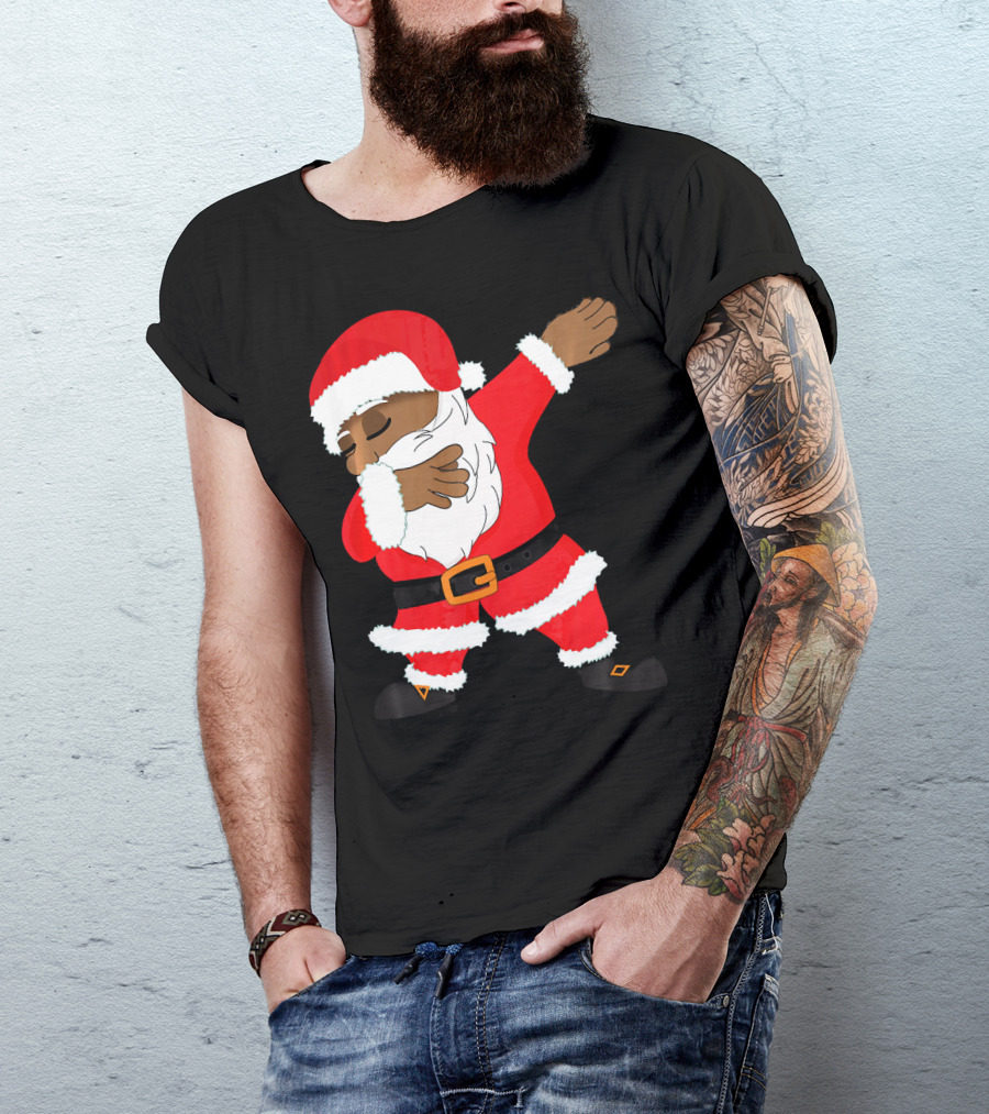 Dabbing Santa Funny Christmas Dab Festive Hip Hop Style Santa Claus T-Shirt