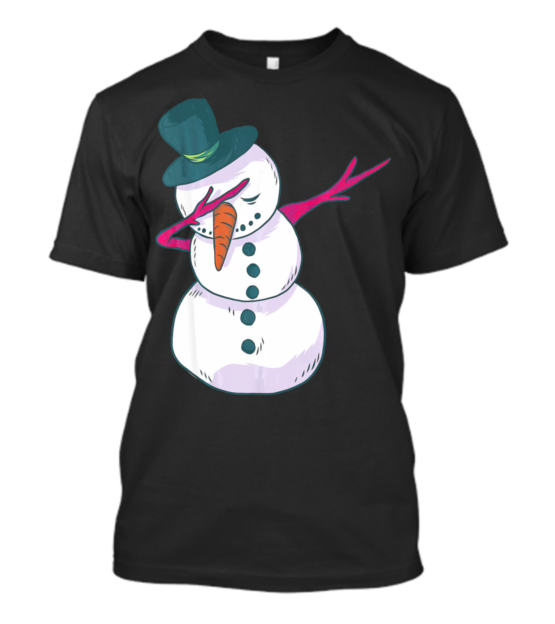 Christmas Snowman Dabbing Festive Dance Move T-Shirt