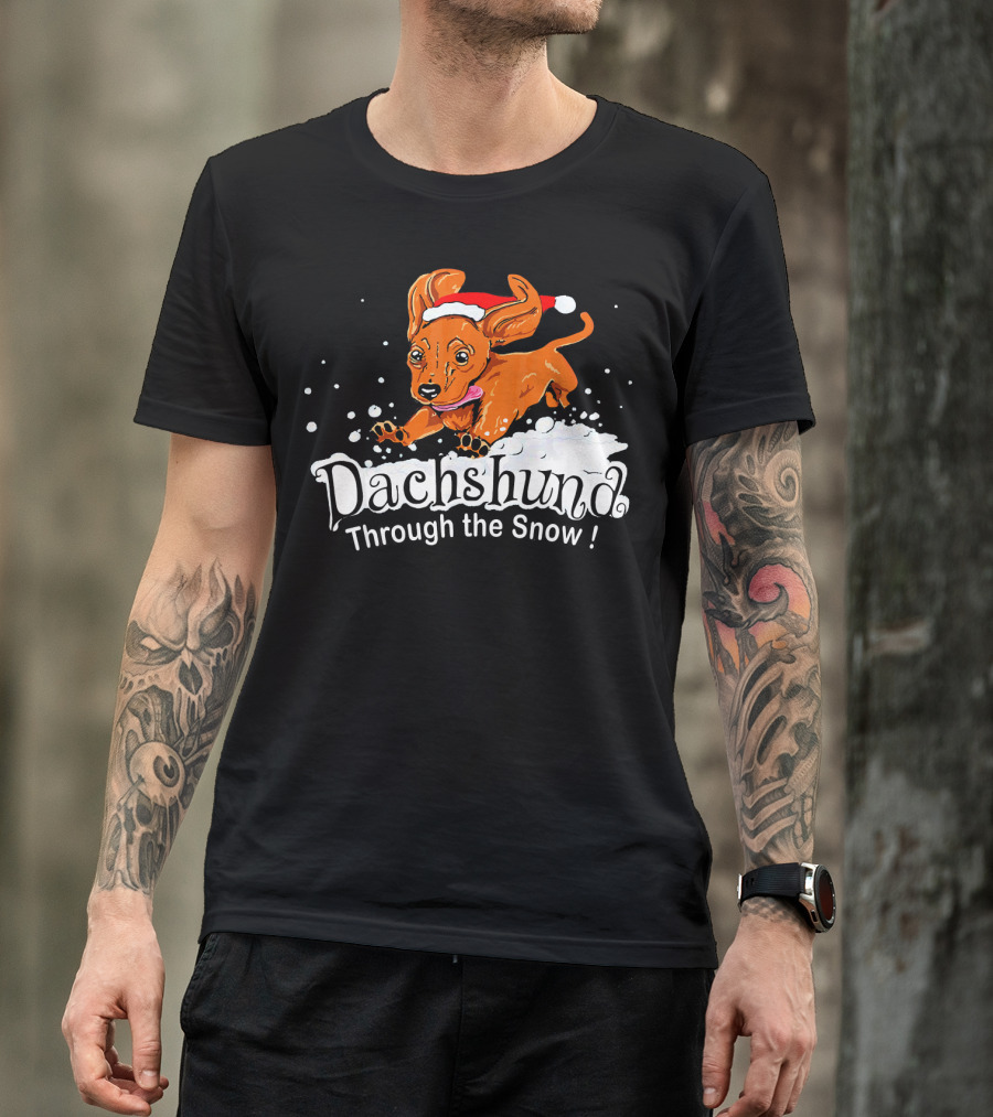 Dachshund Through The Snow T-Shirt