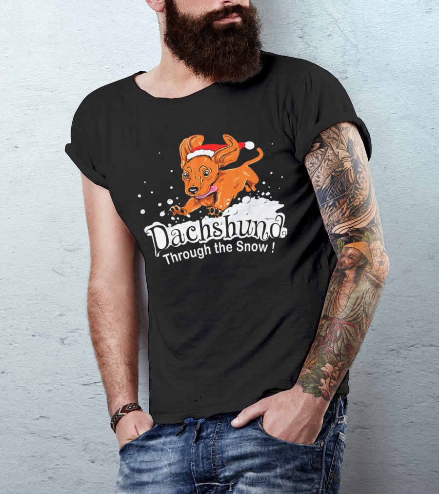 Dachshund Through The Snow T-Shirt