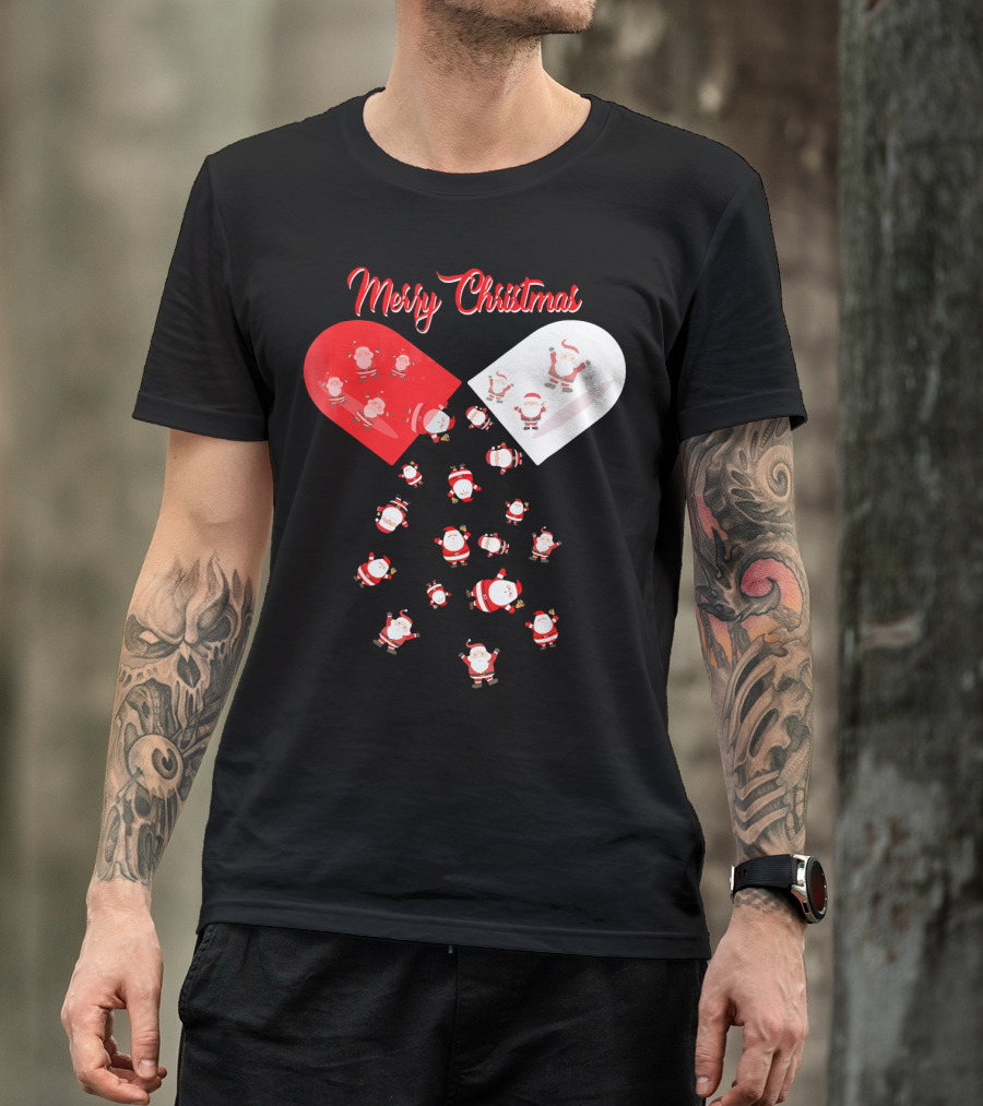 Merry Christmas Santa Capsule Fun T-Shirt