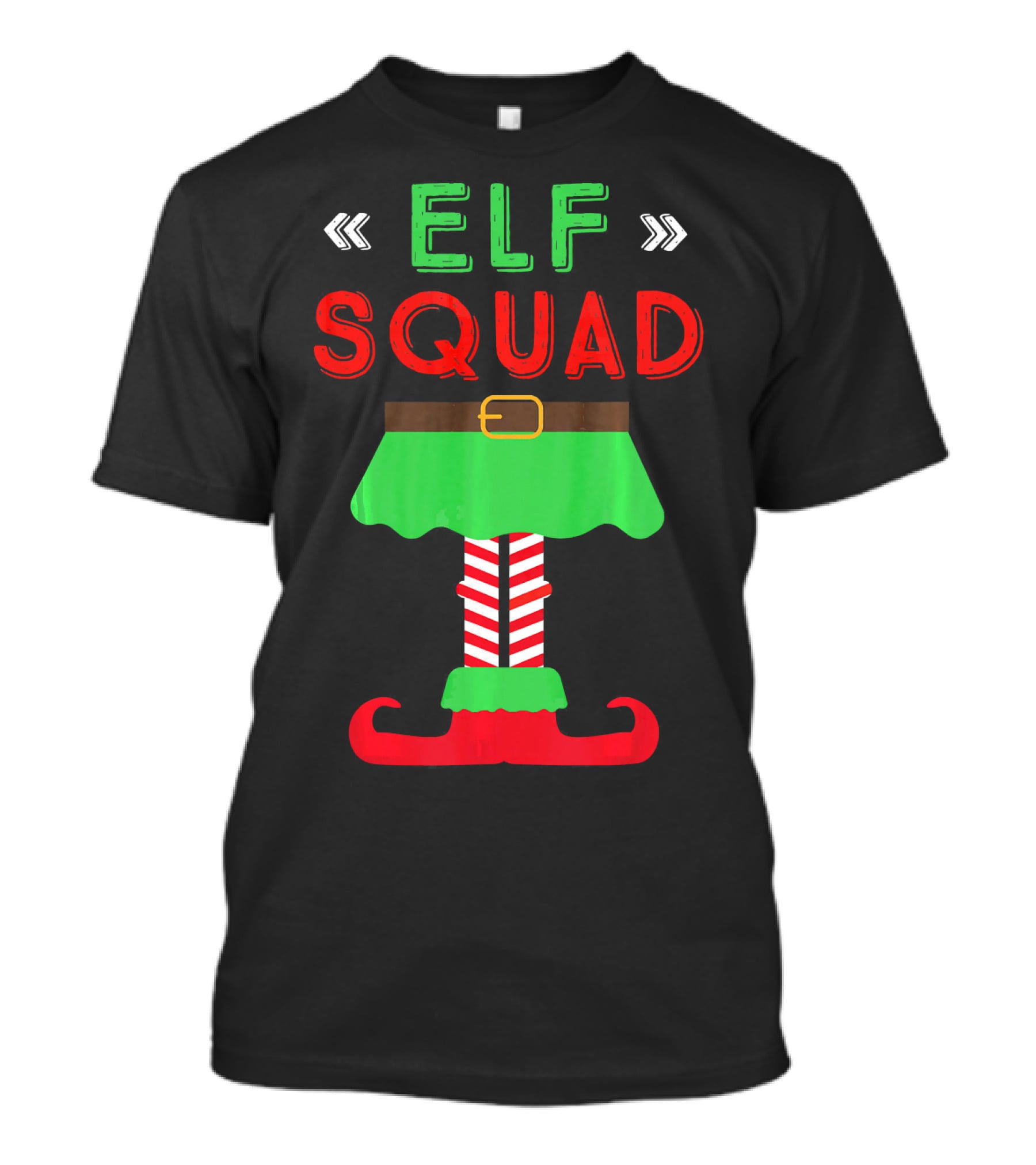 Elf Squad Christmas Holiday Funny Festive T-Shirt