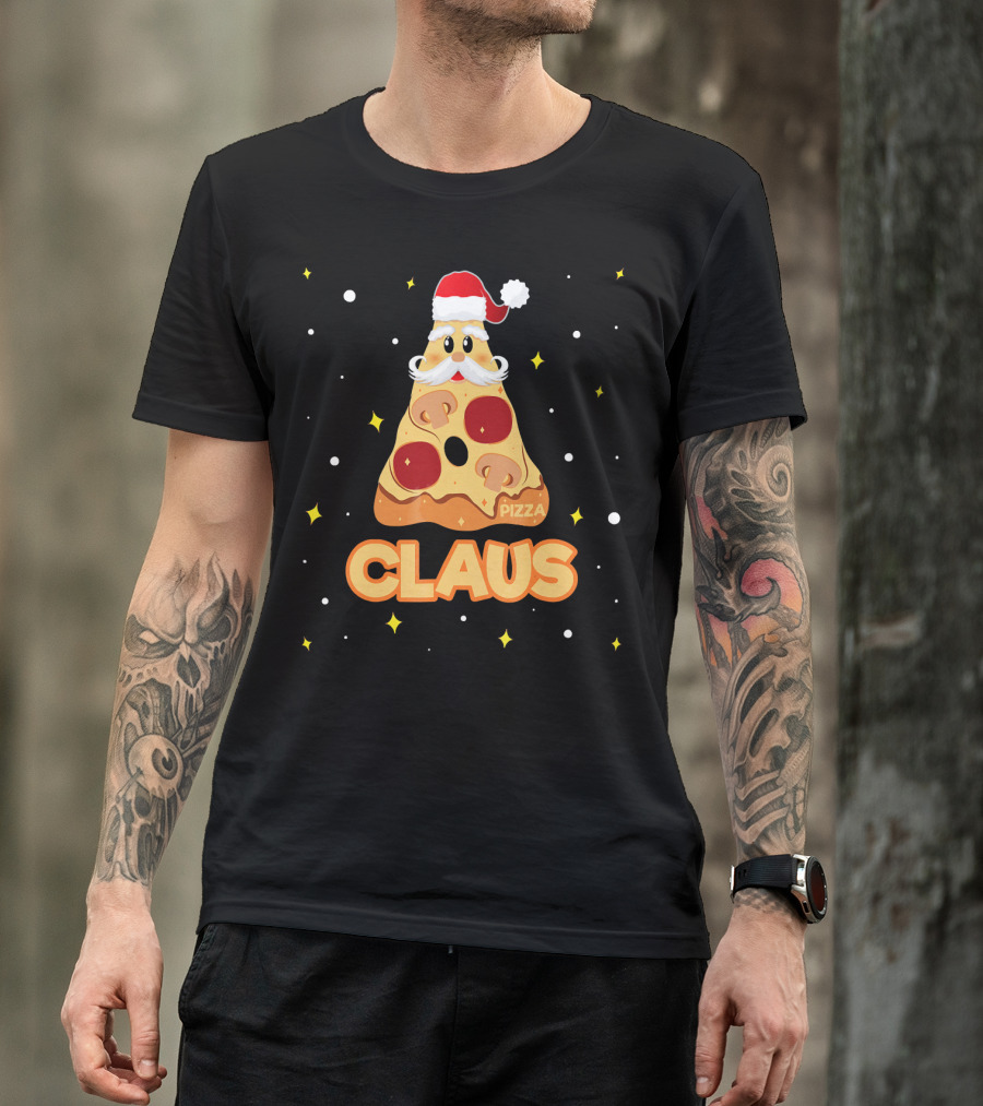 Pizza Claus Funny Santa Merry Crustmas T-Shirt