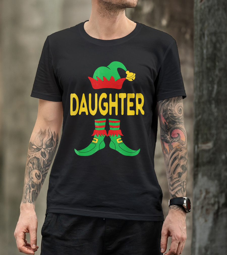 Daughter Elf Christmas Family Matching Outfits T-Shirt